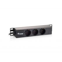 Equip 3-Outlet German Power Distribution Unit. 10"
