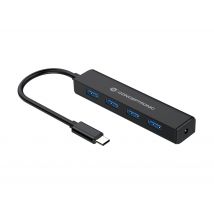 Conceptronic 4-Port USB 3.0 Hub. USB-C Connector