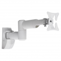 ProperAV Swing Arm Tilt &amp; Swivel 19 - 28" TV Bracket - White