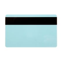Dyestar Light Blue 760 Micron Plastic Cards With Hi-Co Magnetic Stripe