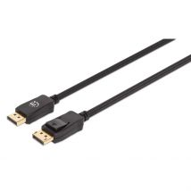 Manhattan DisplayPort 1.4 Cable. 8K@60hz. 1m. Braided Cable. Male to M
