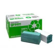 MAXIMA GREEN 1PLY HAND TOWEL PK2880