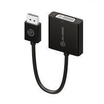 ALOGIC Elements 20cm DisplayPort to DVI Adapter - Male to Female - Bla