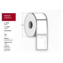 Capture 35000321 printer label White