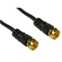 Cables Direct F M/M. 5m coaxial cable Black