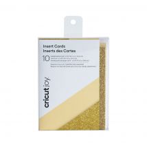 Cricut Joy Insert Cards. Cream/Gold Glitter
