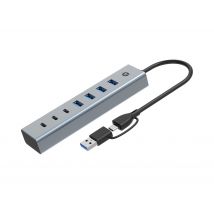 Conceptronic HUBBIES20G 7-Port USB 3.0 Hub. 5Gbps. USB-C x 3. USB-A x