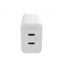 mophie Accessories-Wall Adapter-USB-C-PD-DUAL-45W-GAN-White-AU(2xUSBC)