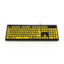Accuratus KYB-RAINBOW2-VIS keyboard Home USB QWERTY UK English Black.