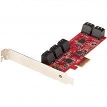 StarTech.com SATA PCIe Card - 10 Port PCIe SATA Expansion Card - 6Gbps