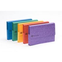 EUROPA Document Wallet Manilla A3 Half Flap 225gsm Assorted (Pack 25)