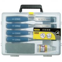 Stanley 6 piece Chisel Set 5002 series - in plastic case