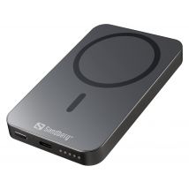 Sandberg Magnet Wireless Powerbank 5000 ALU