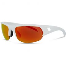 Madison Mission II Sunglasses - Matt White Frame / Fire Mirror Lens
