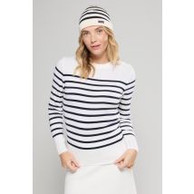 Pull marin rayé Briac - laine mérinos