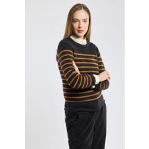 Pull marin rayé Briac - laine mérinos