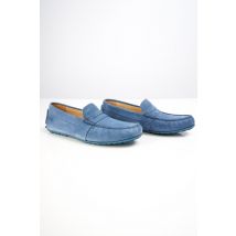 Mocassins suédine homme - cuir