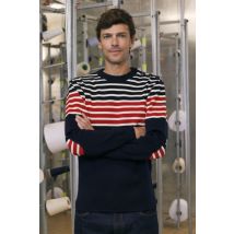 Pull marin rayé - 100% laine vierge