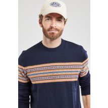 ARMOR-LUX Pull jacquard - laine Homme Marine deep S