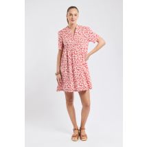 Robe courte fleurie - coton