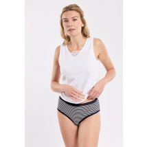 Culotte haute rayée - coton