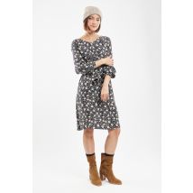 Robe imprimée champêtre  - cupro