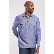 Chemise avec poches - lin et tencel