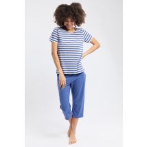 Pyjama corsaire rayé - coton léger