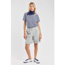 T-shirt rayé - coton et lin