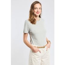 T-shirt rayé - coton et lin