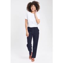Pantalon taille élastique  - lin