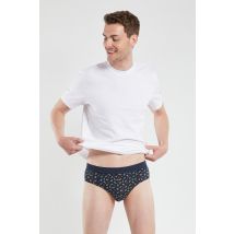 Slip fermé imprimé - coton