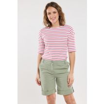 Bermuda taille élastique - coton