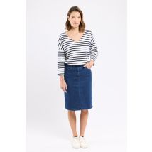 Jupe en jean Squaw coupe droite - coton