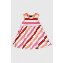 Robe rayée tricolore sans manches Baby- coton léger
