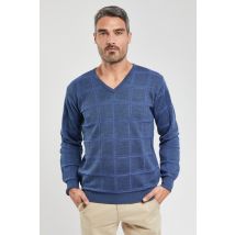 Pull col V Bérac - laine mérinos et acrylique
