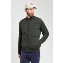 BERAC Gilet zippé matelassé - laine Homme Sherwood Chiné M