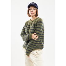 Cardigan rayé Carl - mohair