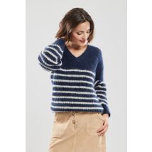 Pull rayé Laurette - mohair