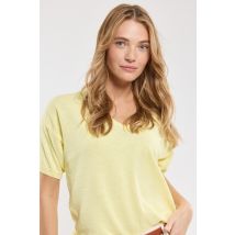 TERRE & MER Pull léger Suzanne - lin et coton Femme Elfin Yellow S