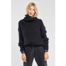 Pull col roulé Gaëtan - mohair et laine