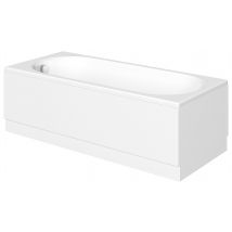 Wickes Forenza Left Hand 14 Jet Double Ended  Reinforced LED Light Whirlpool Bath - 1700 x 750mm