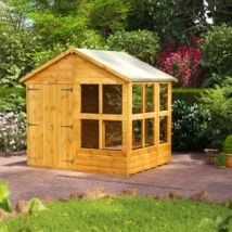 Power Sheds 6 x 8ft Double Door Apex Shiplap Dip Treated Potting Shed