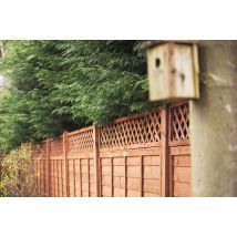 Forest Garden Fence Top Trellis Diamond Lattice - 1830 x 300mm
