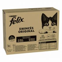 Felix Classic in buste 80 x 85 g Pacco misto umido per gatti - Mix Carne e Pesce: Tonno, Gamberetti, Pollo, Anatra