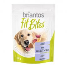 Briantos FitBites snacks con pato, remolacha y avena para perros - 3 x 150 g en bolsitas para rellenar - Pack Ahorro