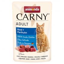 animonda Carny Adult Buste 12 x 85 g Alimento umido per gatti - Manzo & Faraona