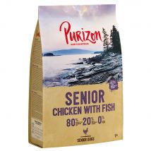 Testez-les ! Croquettes Purizon 1 kg - sans céréales pour chien - Senior poulet, poisson
