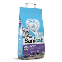 16L Litière Sanicat Classic lavande - pour chat