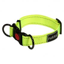 Collare Rukka® Bliss Neon, giallo fluo - Tg. XS: circonferenza 20 - 30 cm x H 1,5 cm